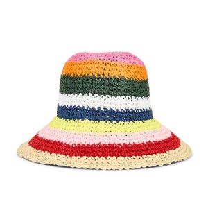Hat Attack Remy Multi Bucket Hat in Pink Stripe